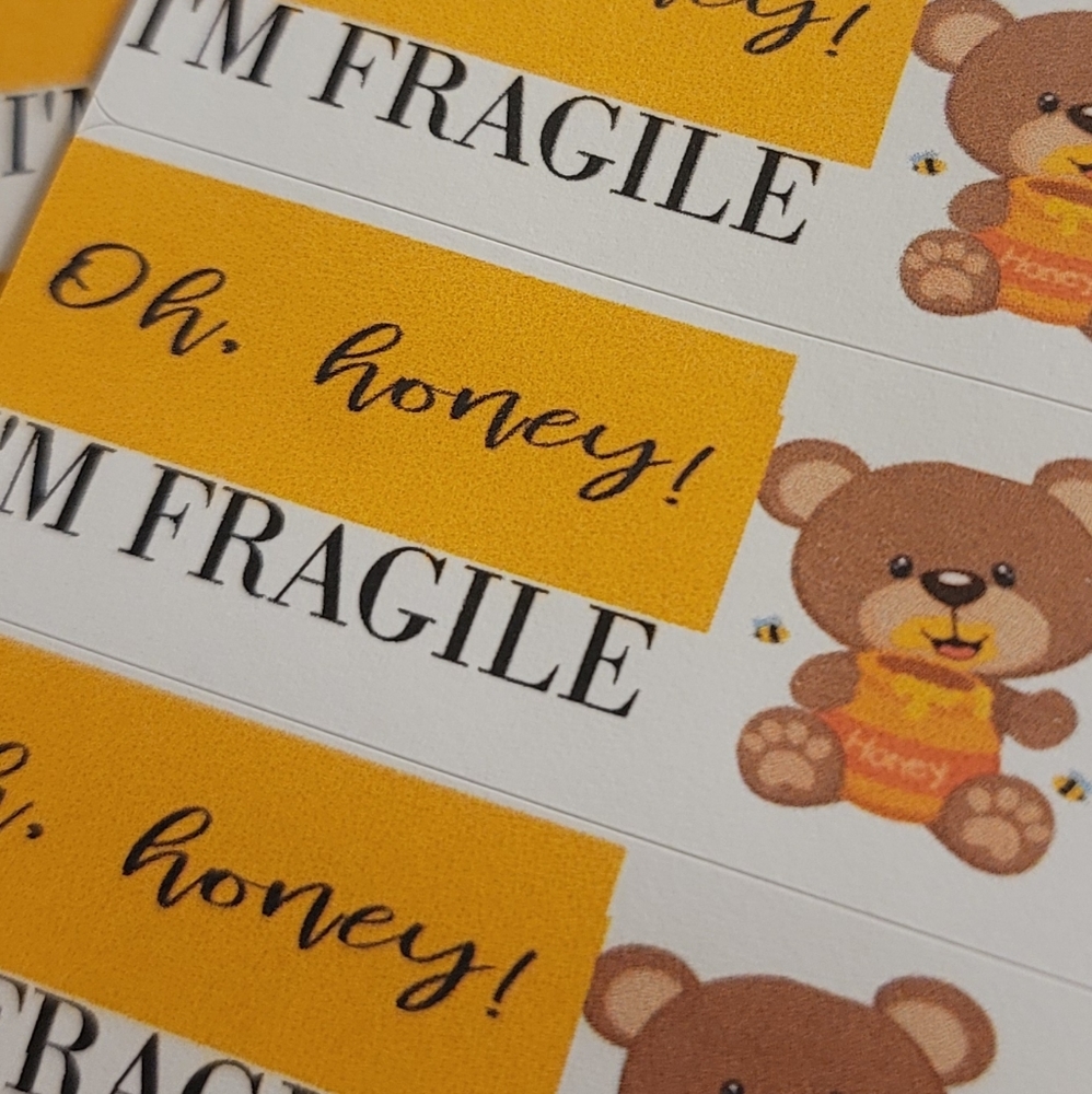 Beautiful OH Honey I'm fragile stickers - Picture 2 of 2